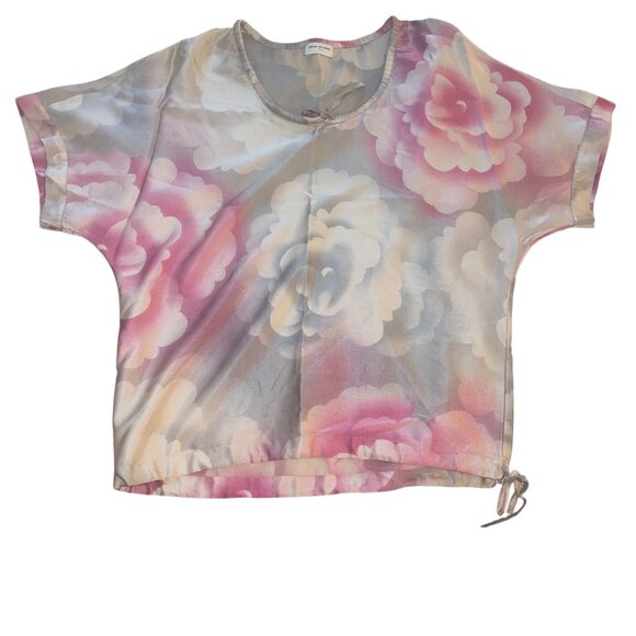 Dries Van Noten Womens Top Size Small Multicolor Floral Drawstring Casual - Picture 14 of 14